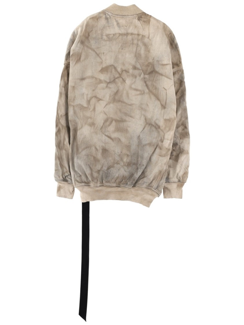 Drkshdw By Rick Owens Jumbo Flight Washed Distressed Bomber Jacket