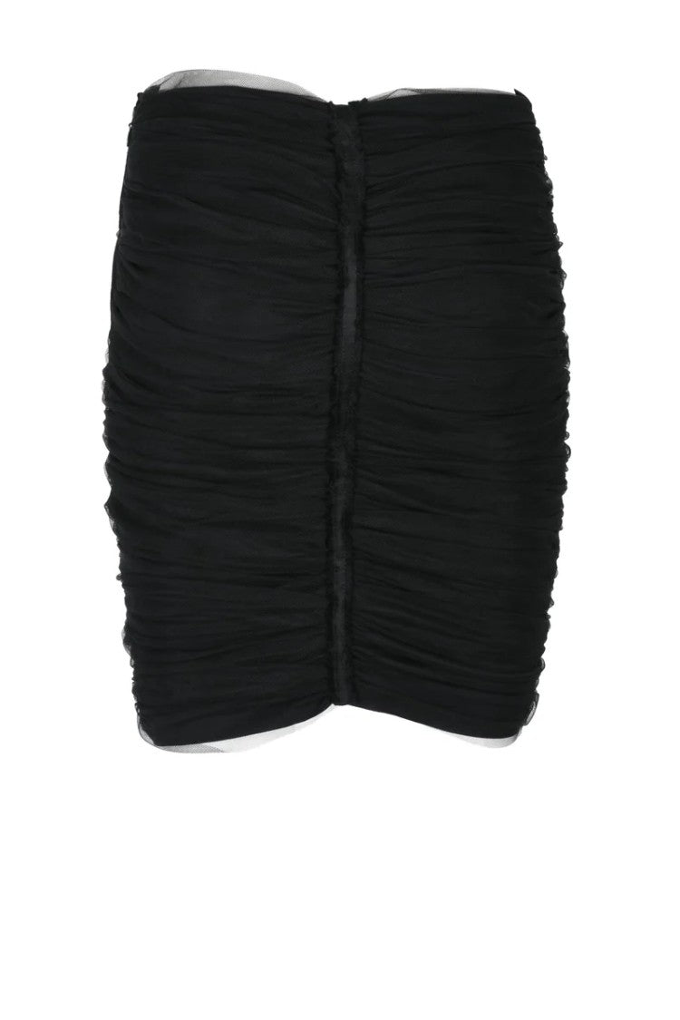 Elisabetta Franchi Mini Tulle Skirt - Black