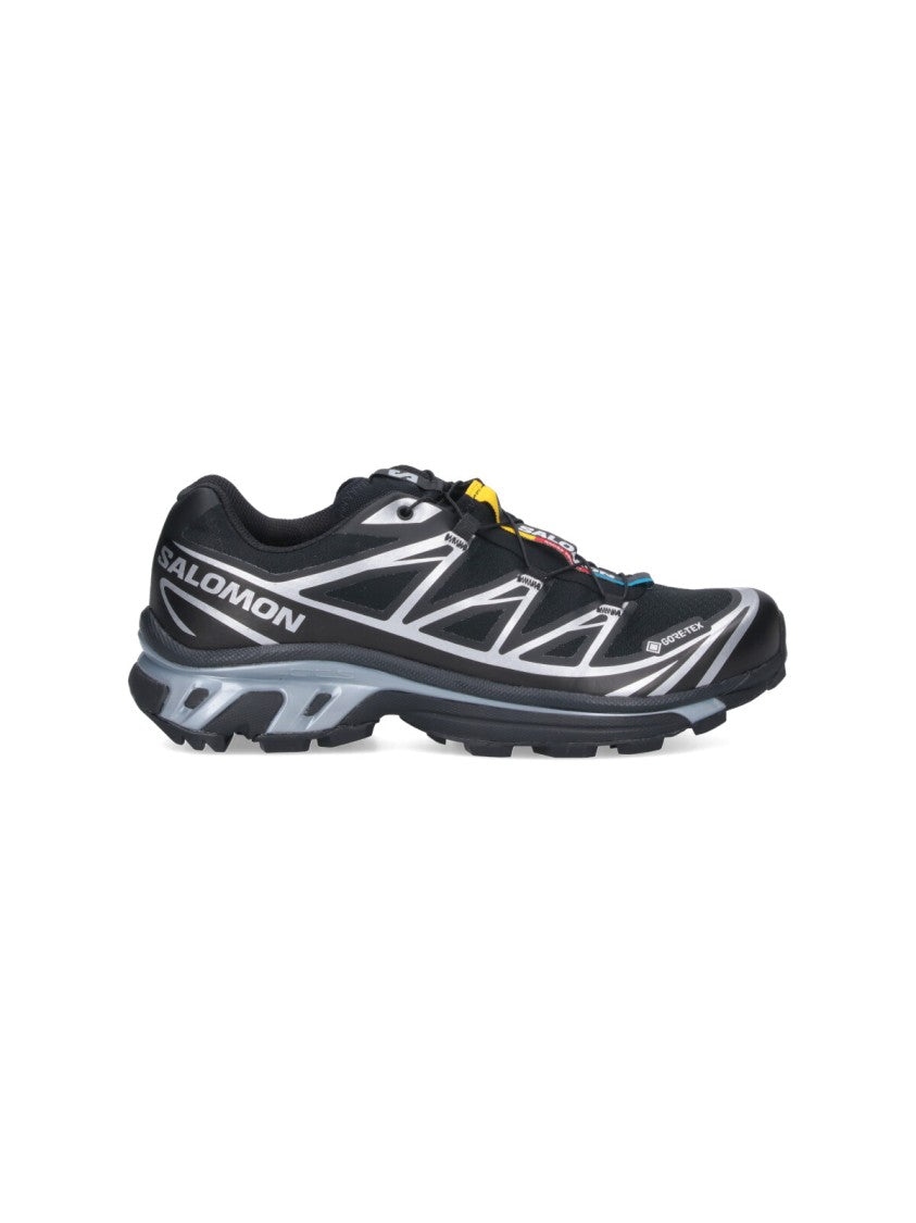 Salomon Black Xt6 Gtx Fabric Sneakers