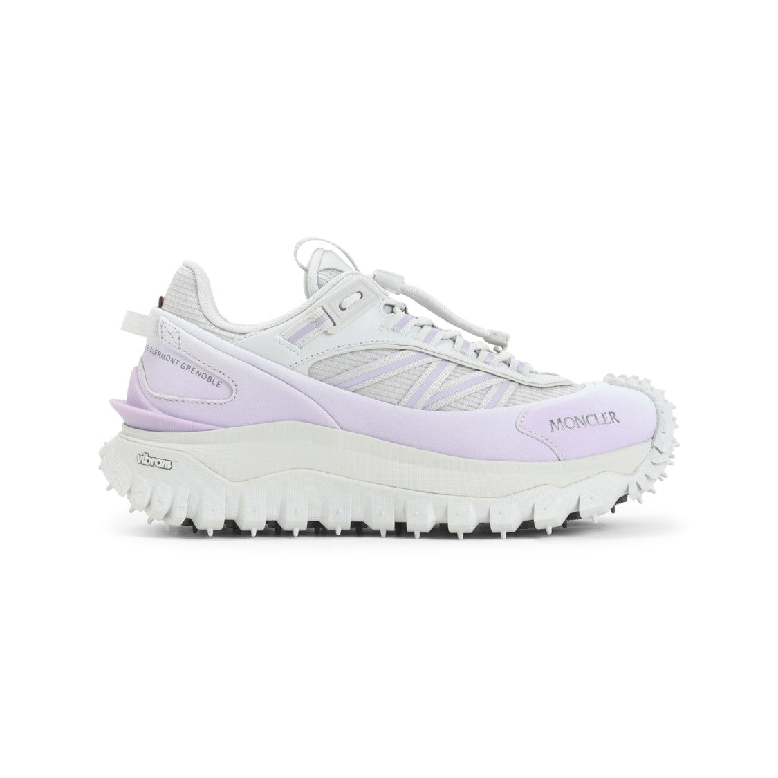 Moncler Pink And Purple Leather Sneakers