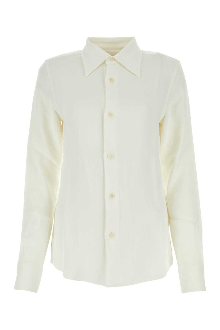 Ami Ivory Viscose Blend Shirt