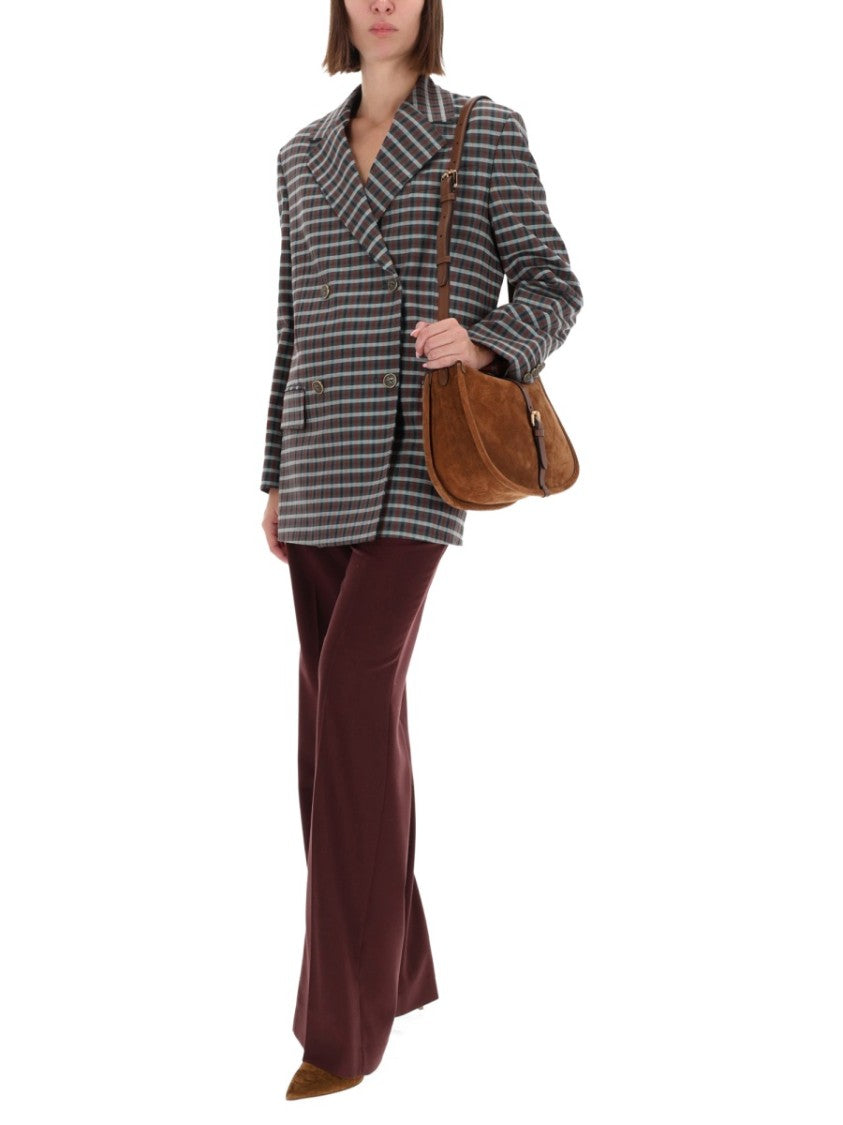 Etro Checkered Double-Breasted Blazer