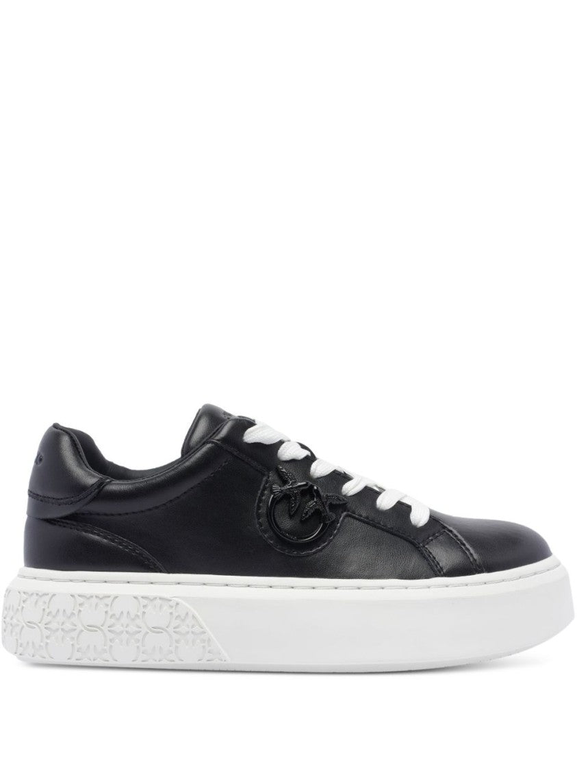 Pinko Platform Sneakers With Love Birds Logo