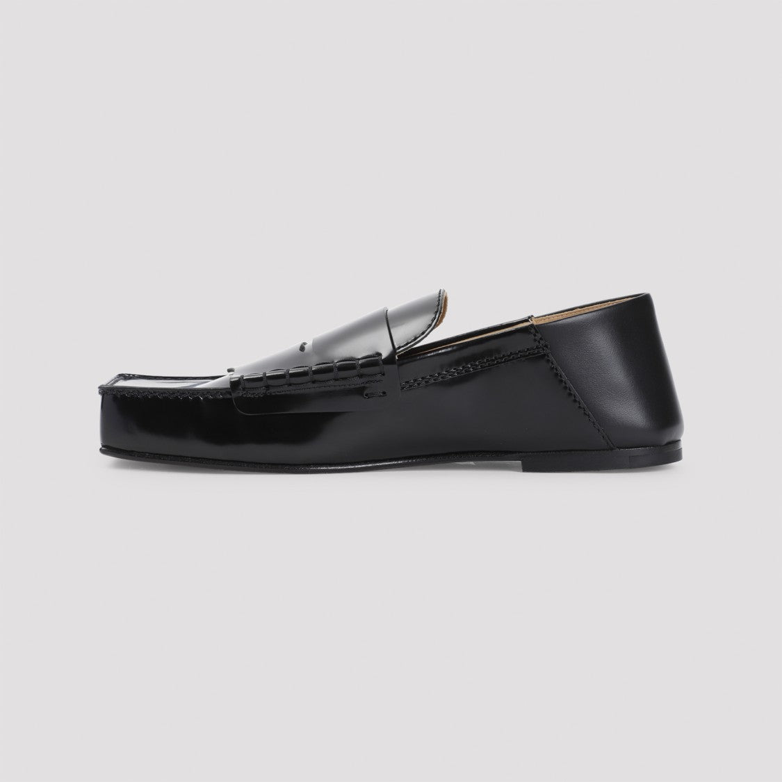 Jacquemus Black Cow Leather Les Mocassins Carre Loafers