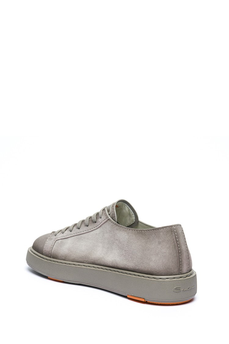 Santoni Cleanic Model Suede Sneakers