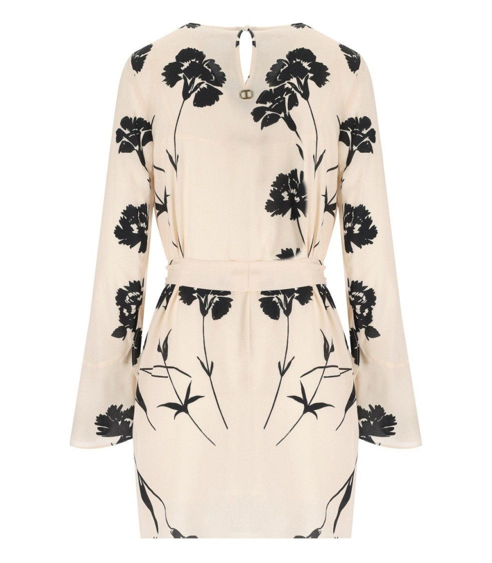 Twin-Set Cream Floral Dress