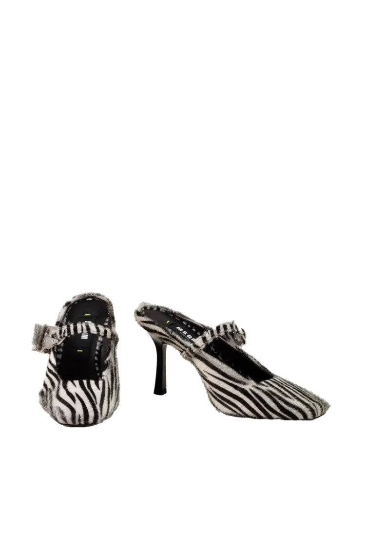 Msgm Leather Shoes - Black/White