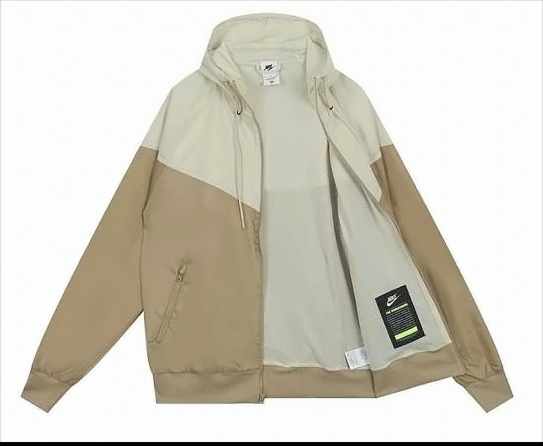 Nike Two-Tone Casual Jacket With Adjustable Hood