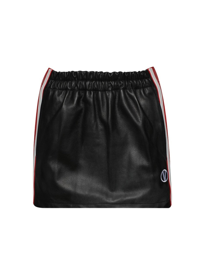 Vetements Tracksuit Skirt Black And Red