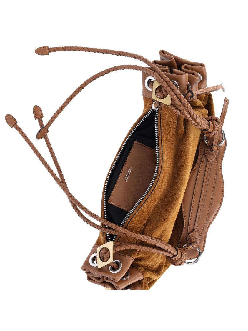 Isabel Marant Suede Shoulder Bag "Maia" With Braided Handle