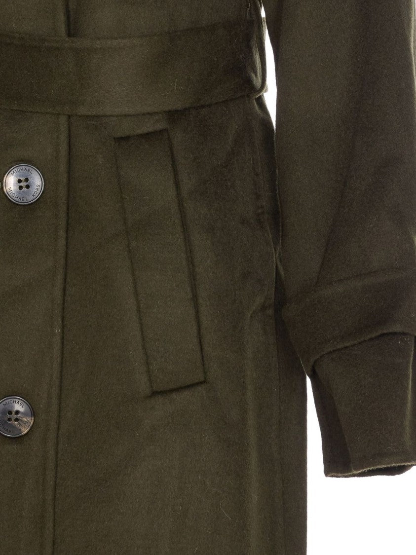 Michael Kors Tailored Long Green Coat
