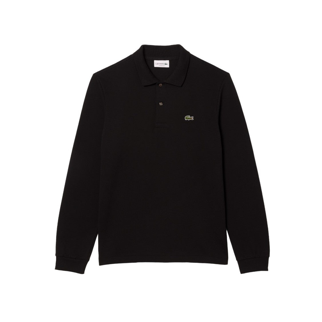 Lacoste Black Long-Sleeved Premium Quality Polo