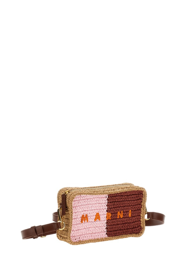 Marni Pink Burgundy Seaside Camera Bag