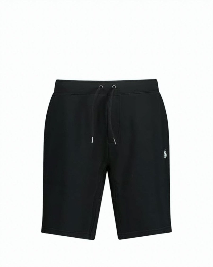 Polo Ralph Lauren Drawstring Waistband Black Shorts With Embroidered Logo