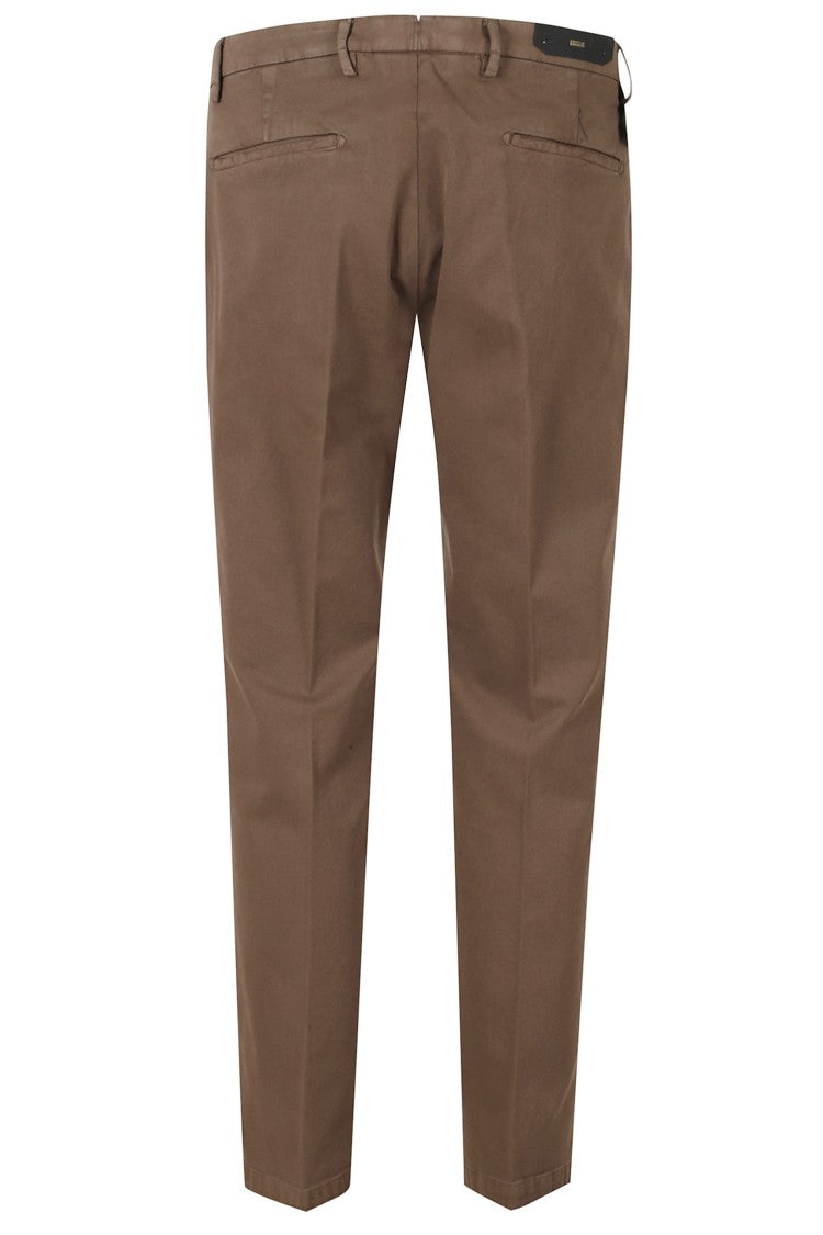 Briglia Straight Leg Trousers With Pleat And Invisible Zipper