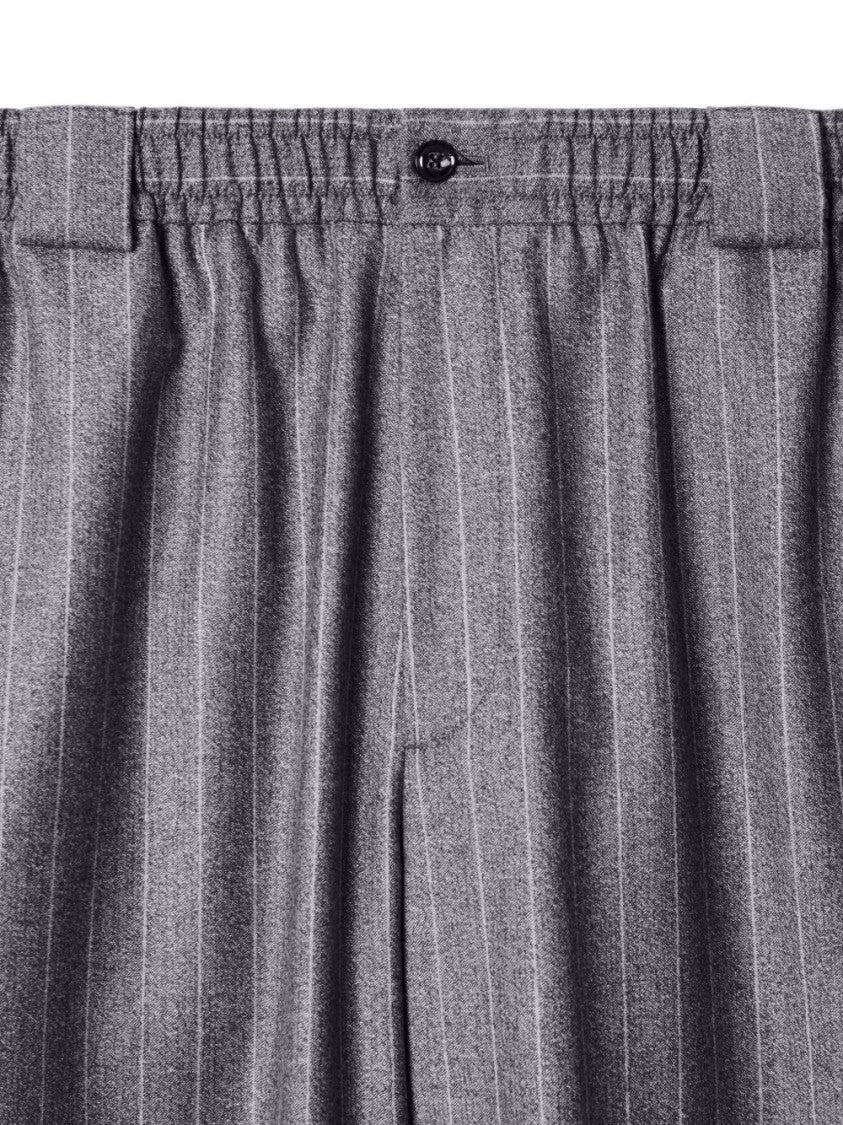 Giorgio Armani Grey Double-Breasted Pinstripe Blazer Trousers Suit