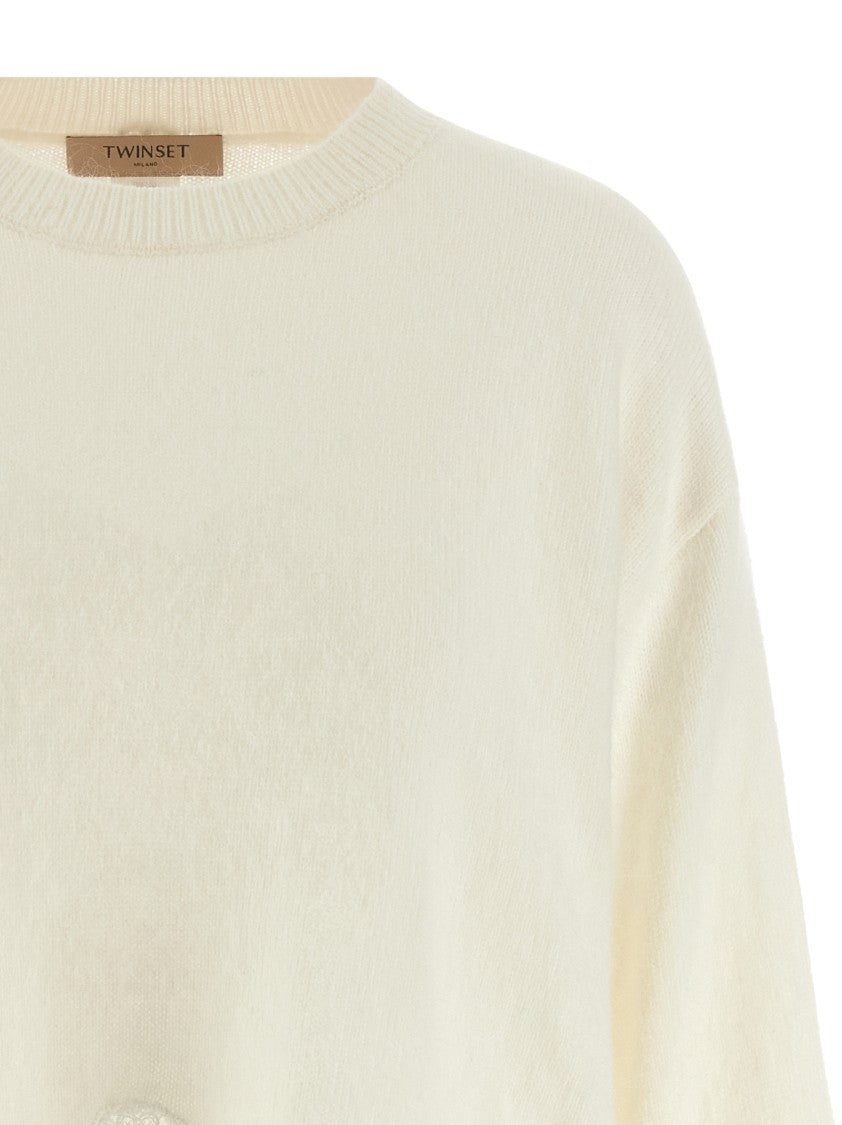 Twin-Set Lace Insert Sweater