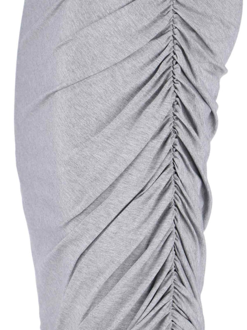 The Attico Asymmetrical Midi Skirt With Draped Details