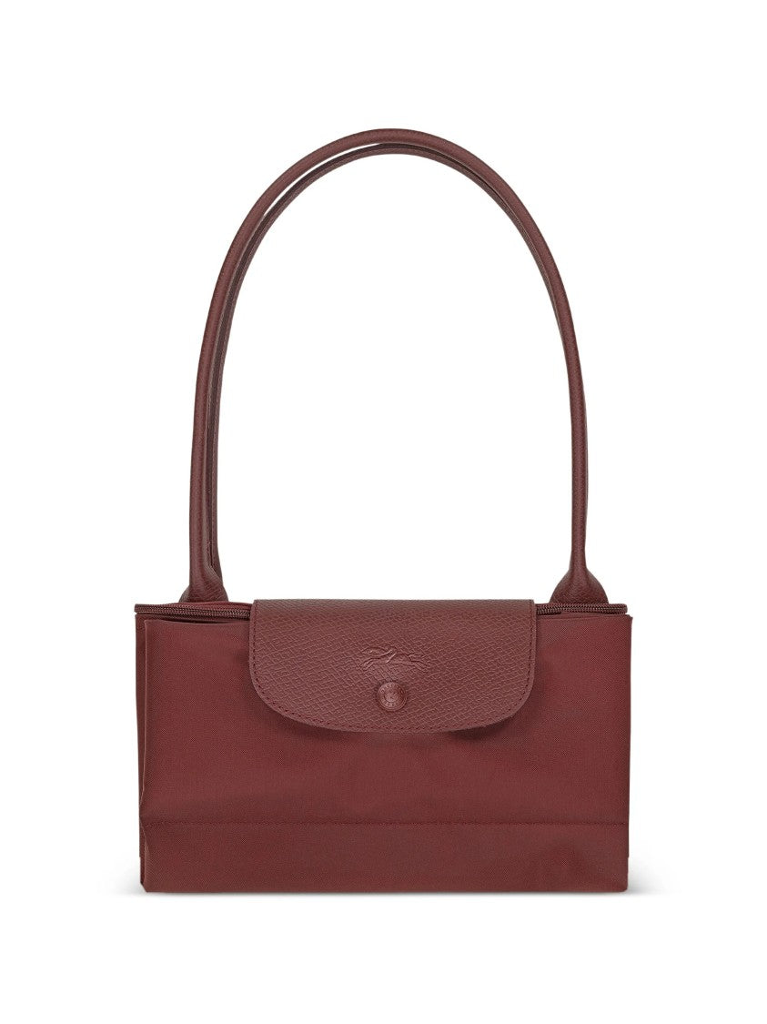 Longchamp Structured Trapezoidal Tote Bag With Zippered Top