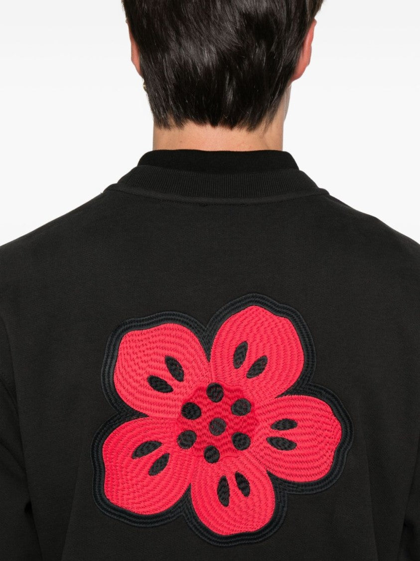 Kenzo Black Embroidered Boke Flower Sweater