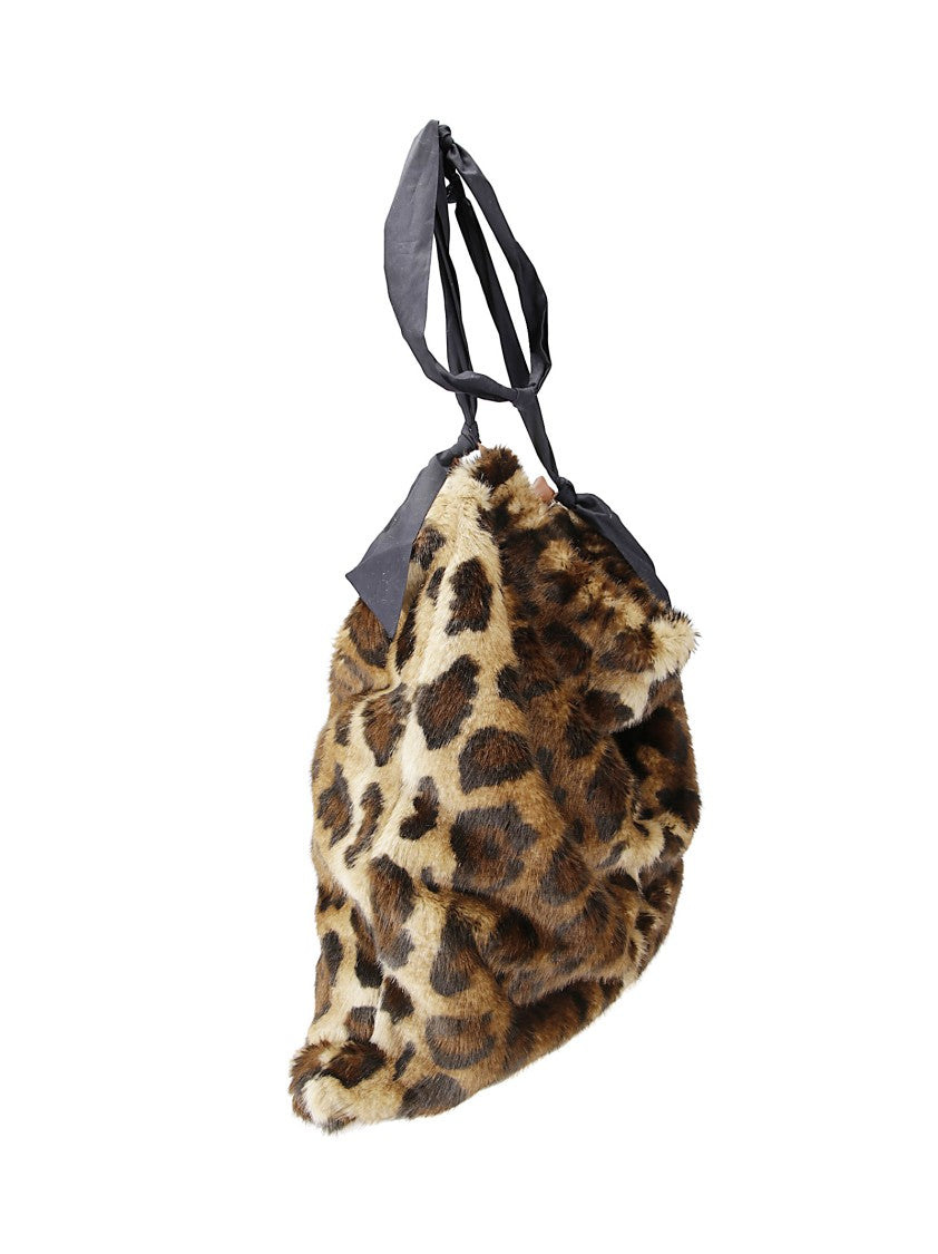 Jejia Leopard Print Shoulder Bag – Brown