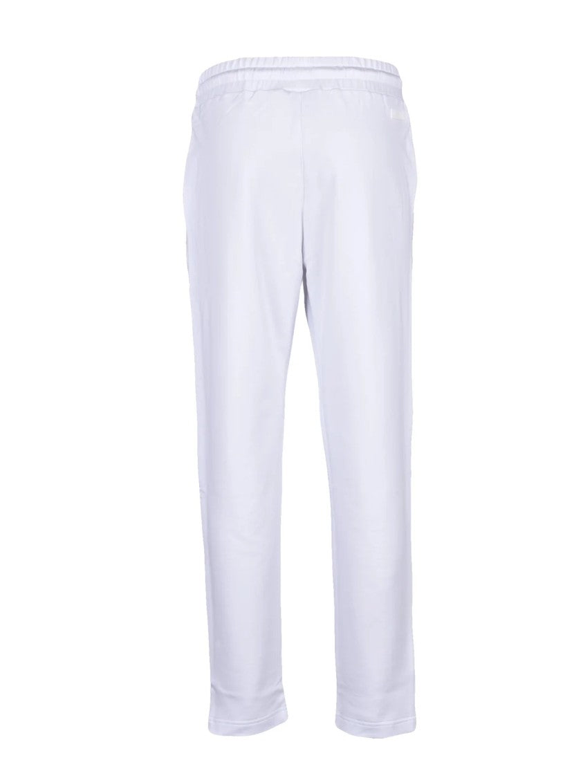 Ea7 Emporio Armani Cotton-Elastane Blend Track Pants With Elastic Waistband And Drawstring