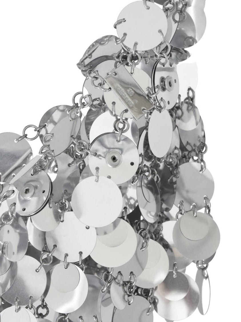 Rabanne Silver All-Over Sequin Mini Skirt