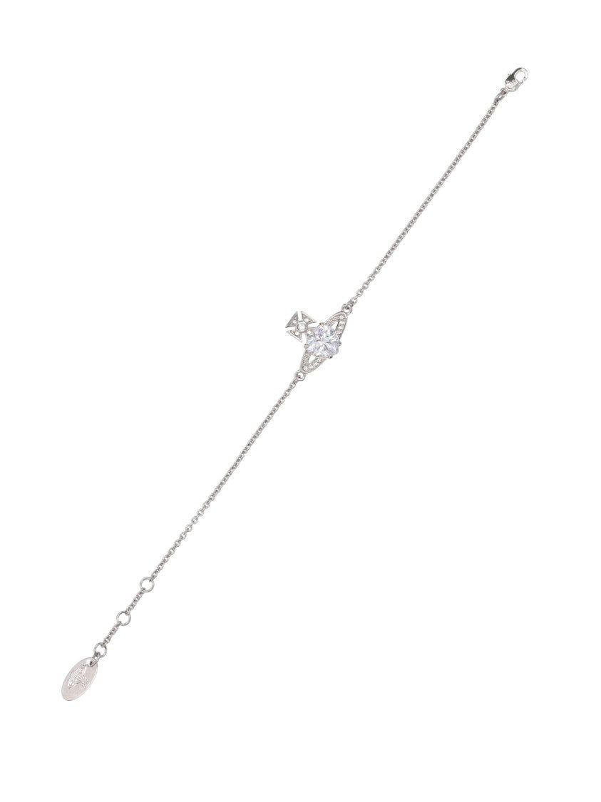 Vivienne Westwood Ariella Orb Silver-Plated Rhinestone Bracelet