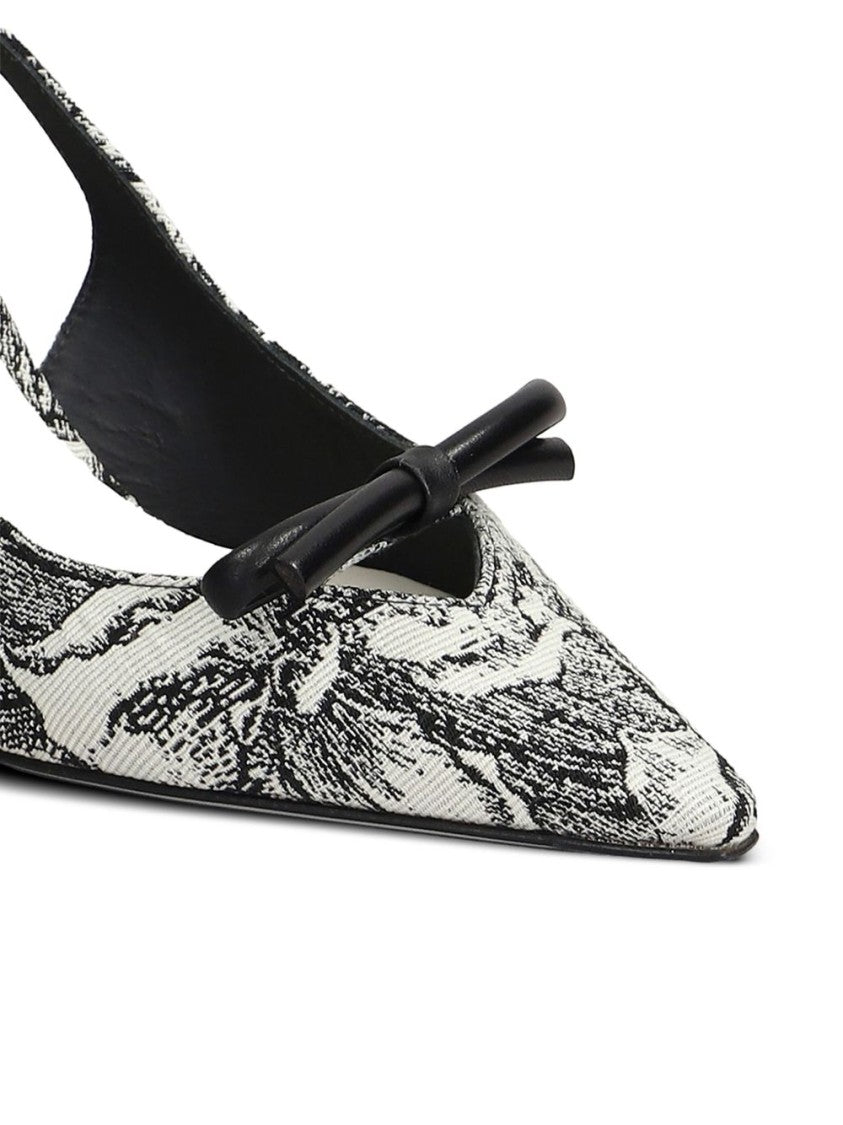 Roberto Festa Black Pointed Toe Stiletto Slingback