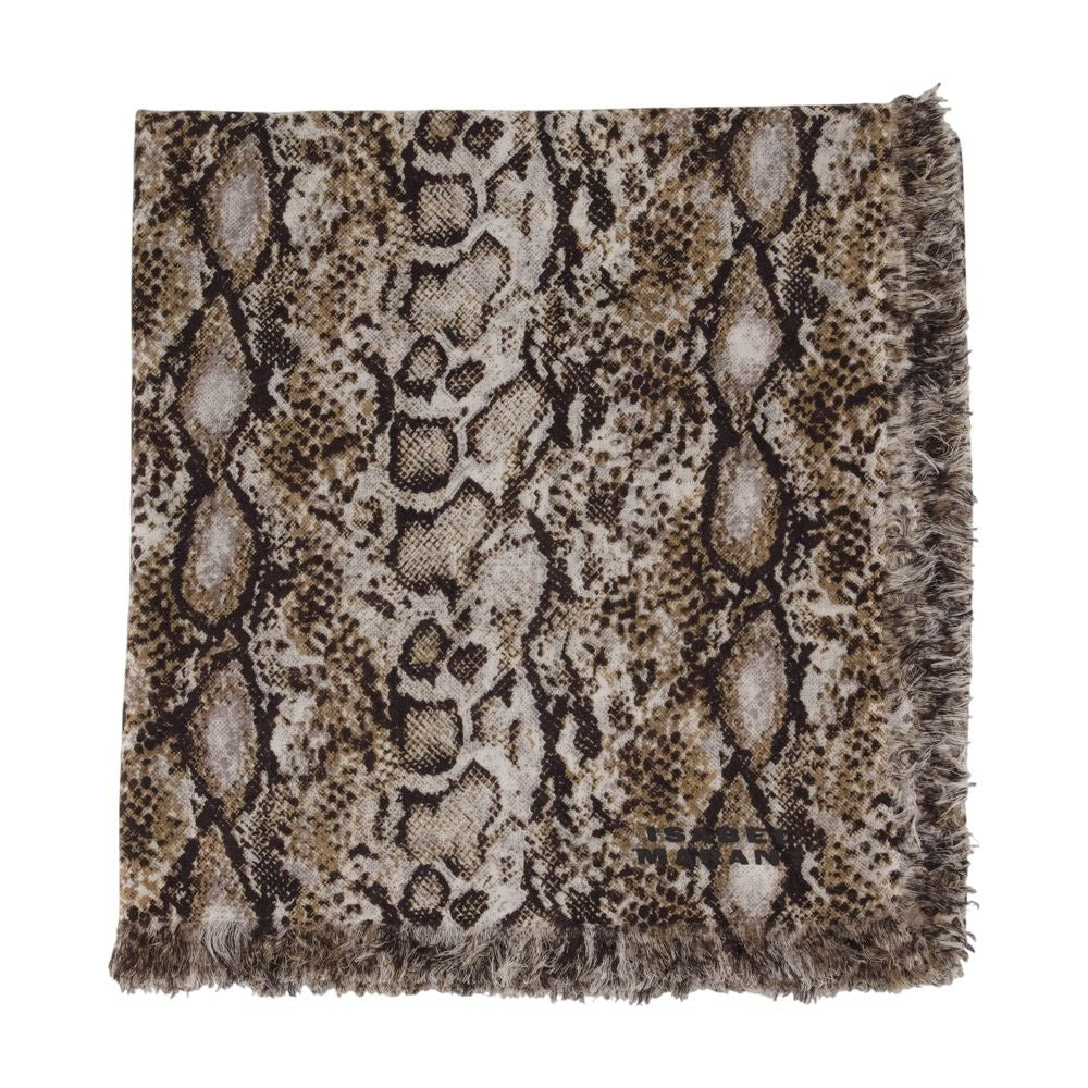 Isabel Marant Madicia Gb Scarf With Snake Skin Pattern