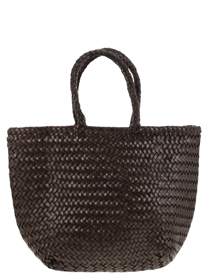Dragon Grace Basket Small - Woven Leather Bag