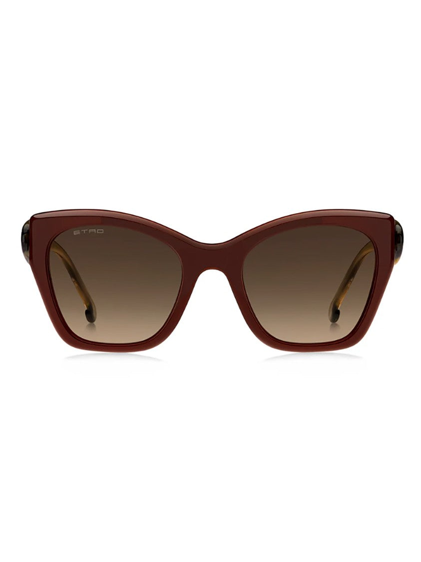 Etro Bold Cat-Eye Sunglasses With Tortoiseshell Temples