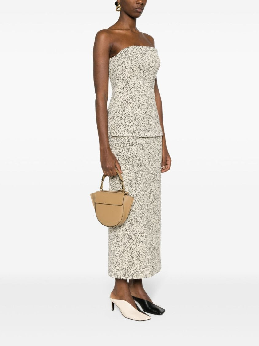 Wandler Structured Vitello Leather Shoulder Bag With Winged Sides