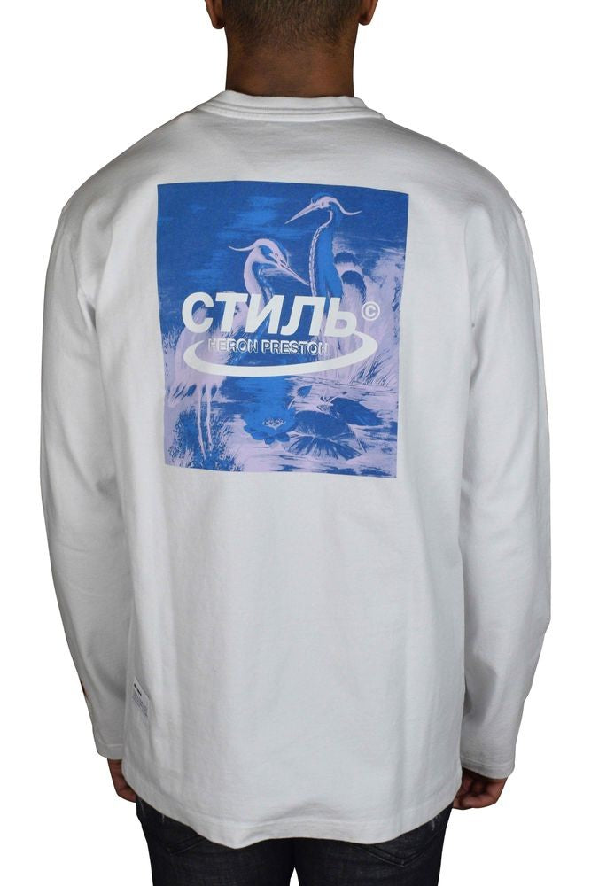 Heron Preston White Cotton Long Sleeve T-Shirt