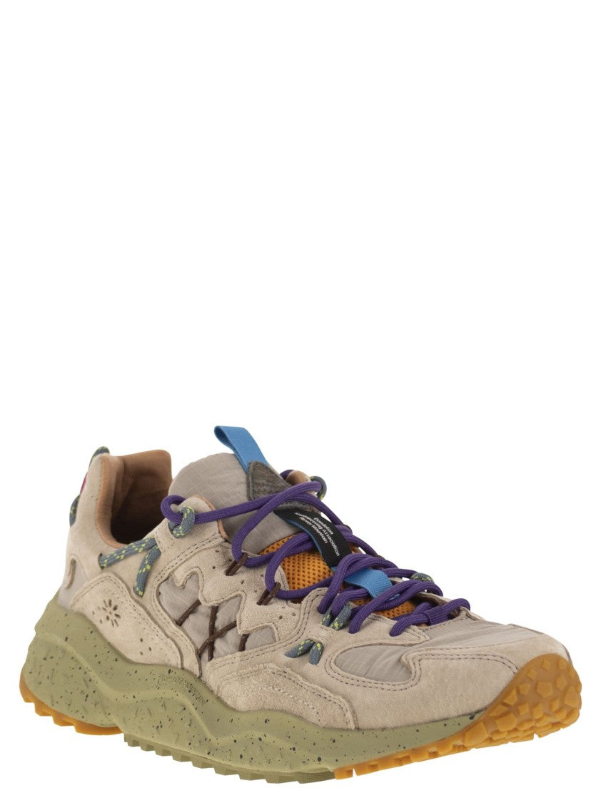 Flower Mountain Yamabushi - Sneakers In Suede And Technical Fabric