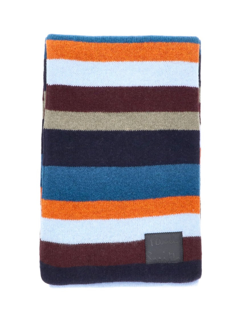 Paul Smith Multicolor Stripe Wool Rectangular Scarf
