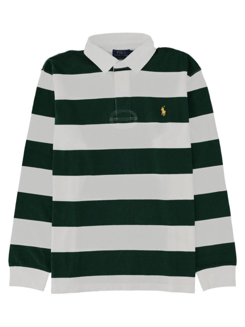 Polo Ralph Lauren Multicolour Striped Long Sleeve Cotton Polo Shirt