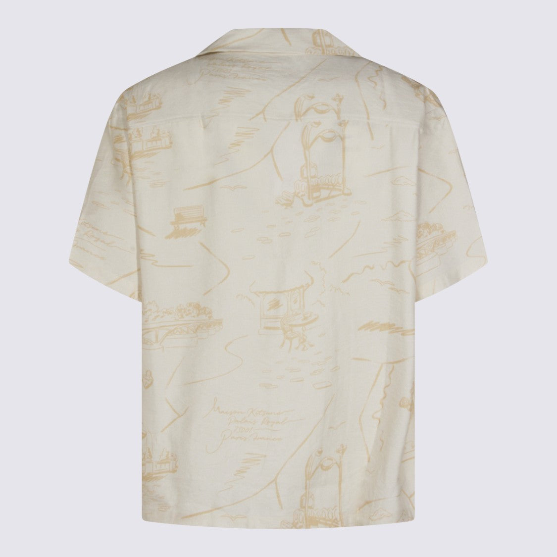 Maison Kitsuné Relaxed Fit Short-Sleeve Shirt With Scenic Print