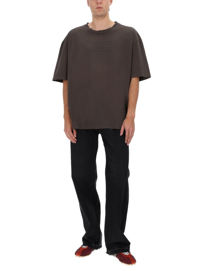 Maison Margiela Black Cotton Faded Raw-Hem Jeans
