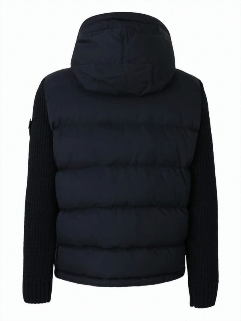 Stone Island Padded Down Jacket With High Collar