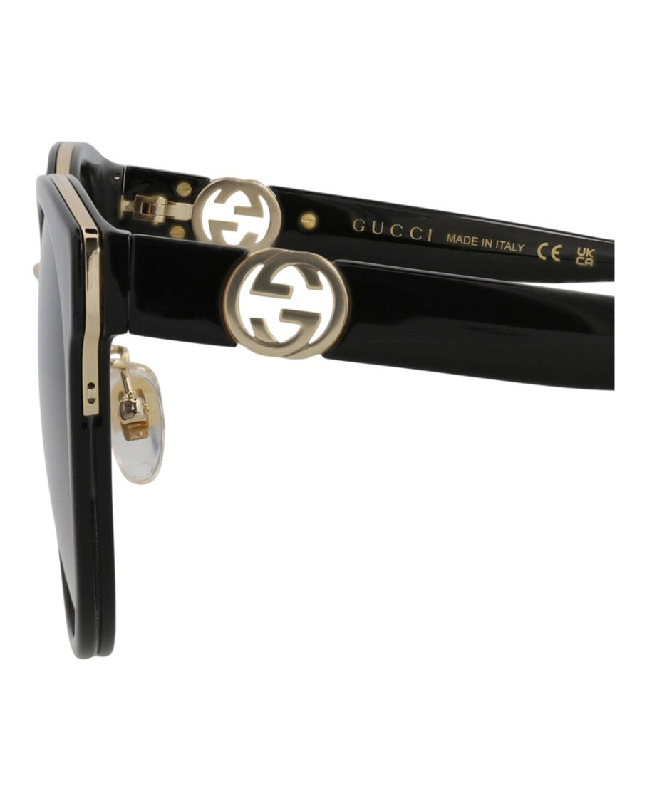 Gucci Round-Frame Injection Sunglasses