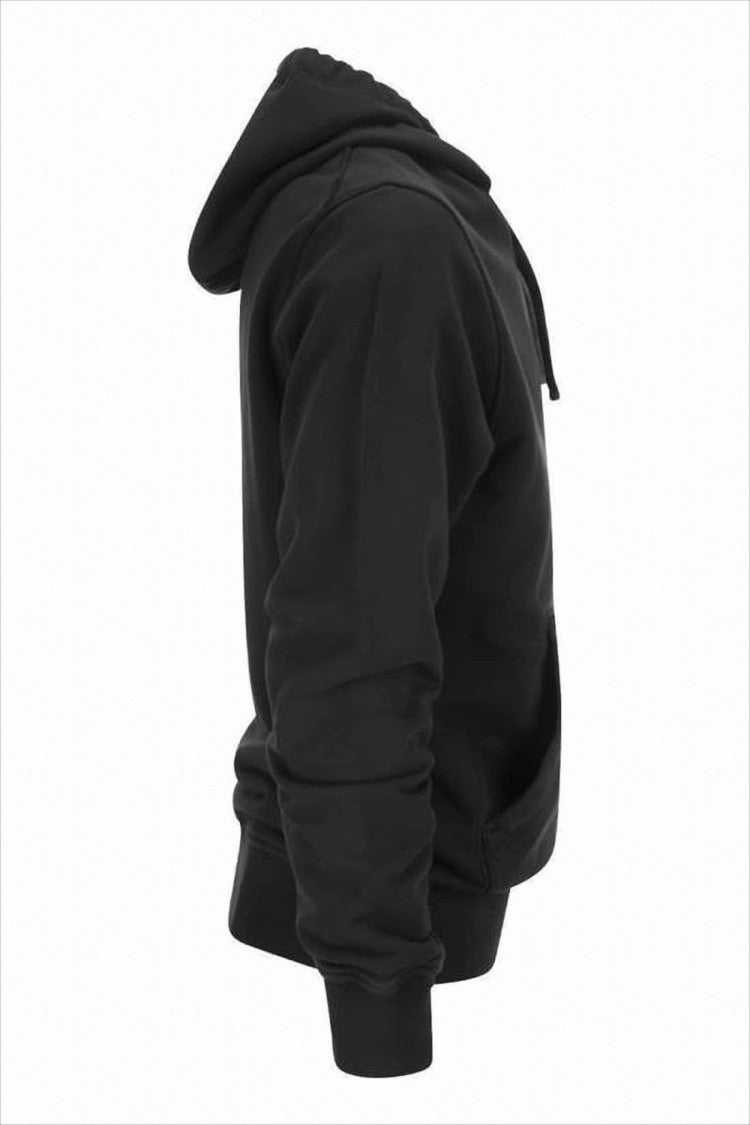 Stone Island Black Hooded Sweatshirt With Iconic Embroidered Patch