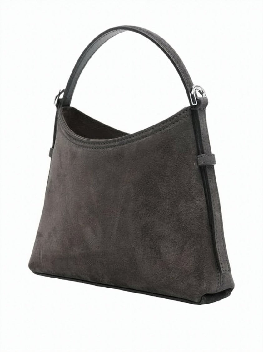 Givenchy Structured Dark Grey Suede Handbag