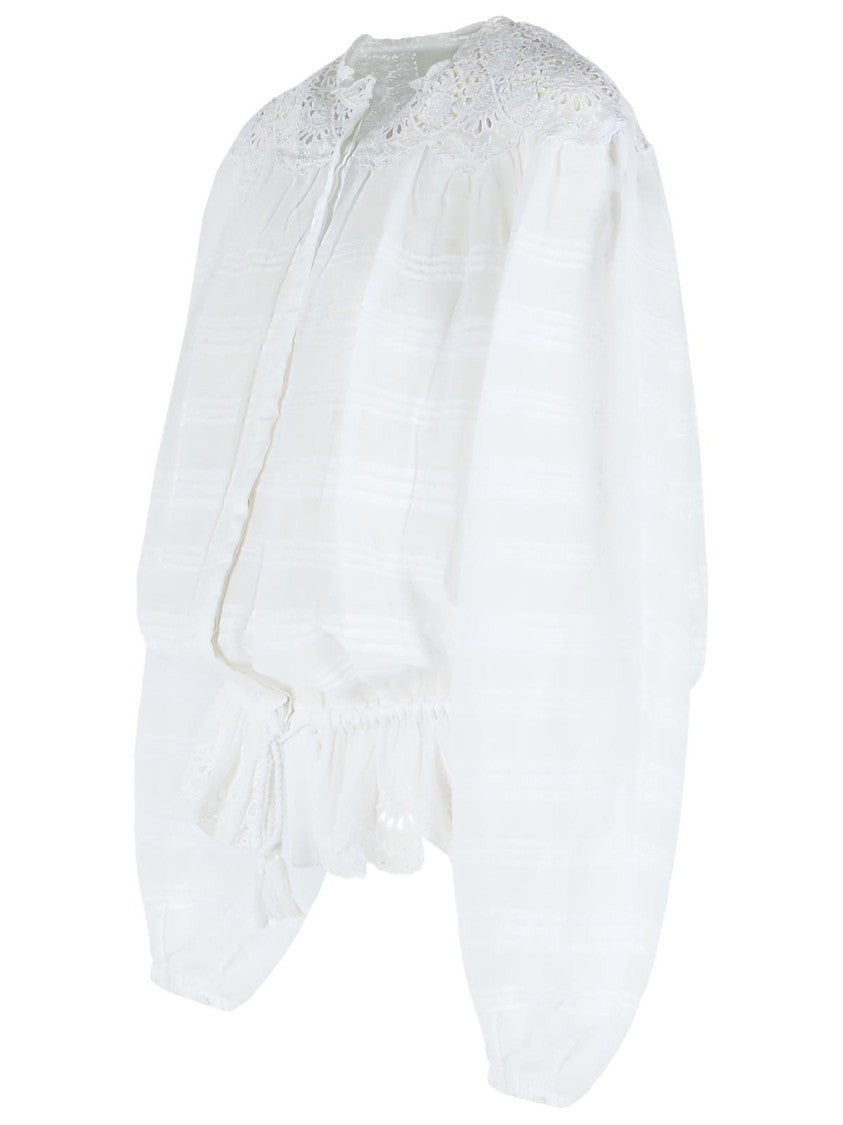 Isabel Marant Étoile 'Polly' White Cotton Shirt