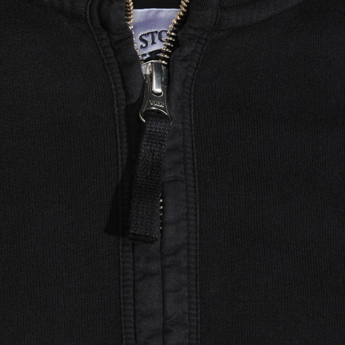 Stone Island Black Compass Patch Half-Zip Sweater