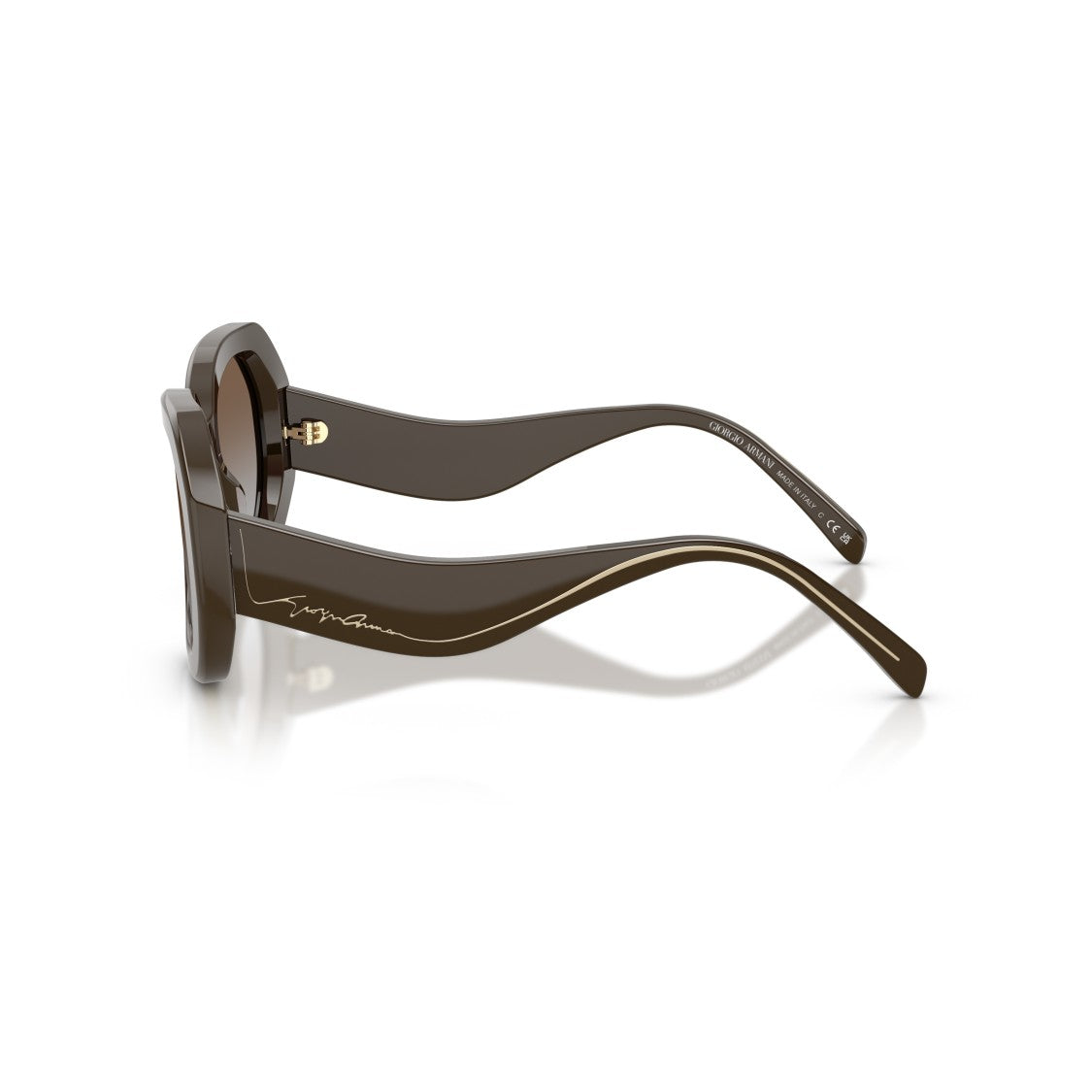 Giorgio Armani 0Ar8248 Oversized Geometric Sunglasses With Glossy Finish
