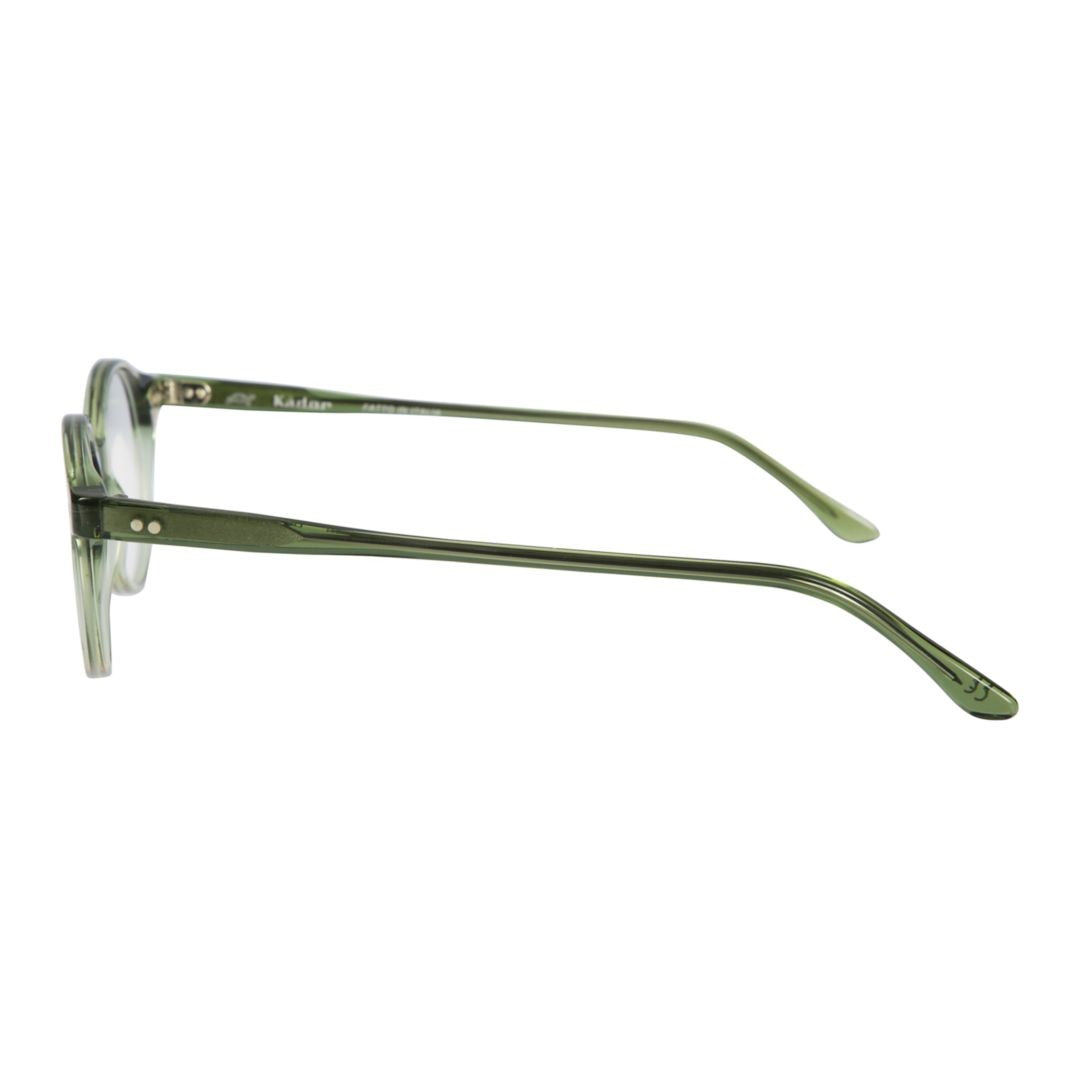 Kador Panto Translucent Olive Green Round Frame Eyeglasses
