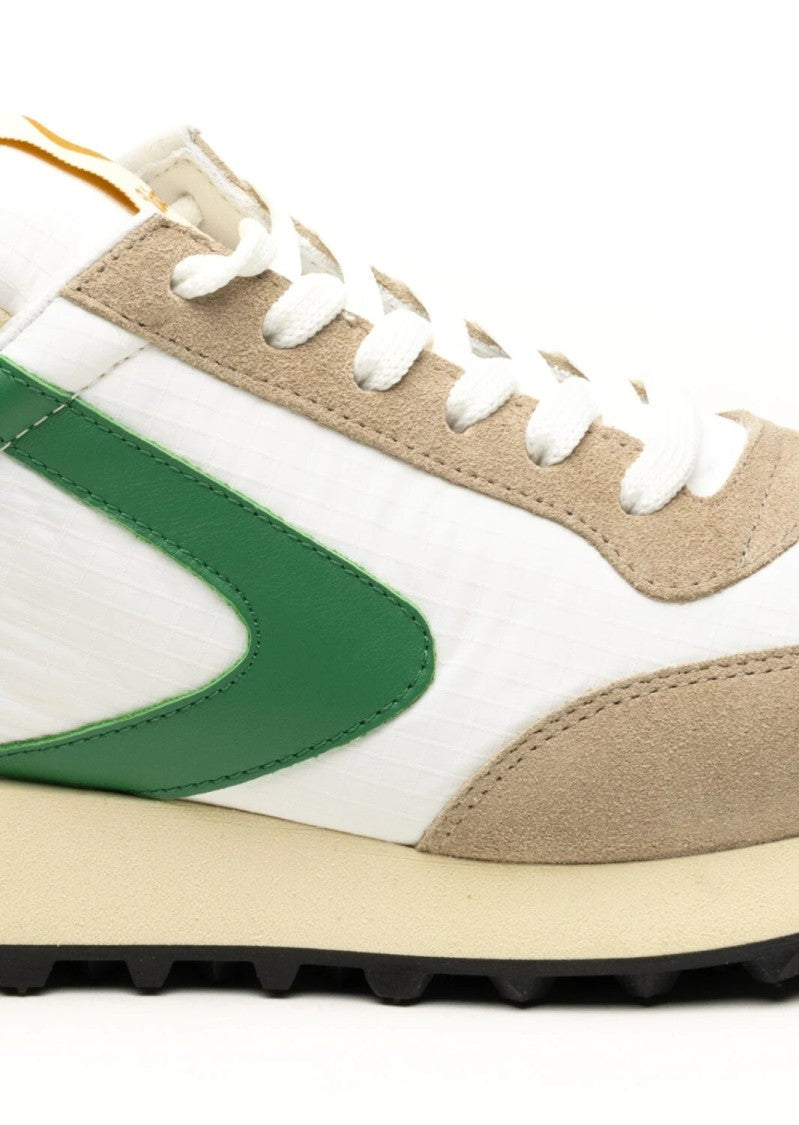 Valsport White Start Run Ripstop Suede Sneakers