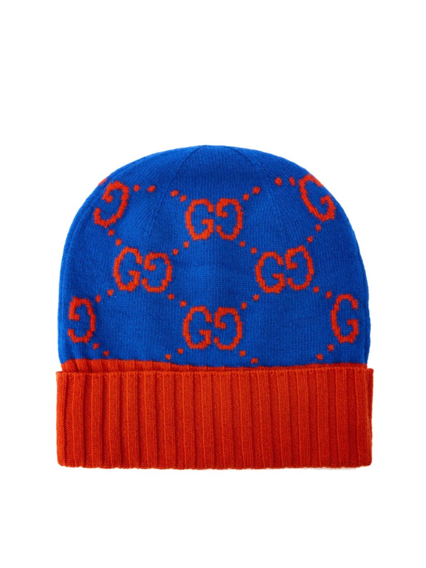 Gucci Gg Monogram Wool Beanie