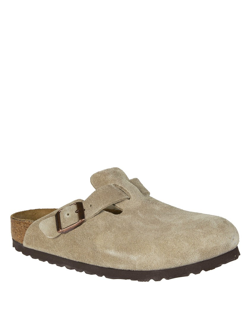 Birkenstock Suede Boston Sfb Adjustable Clogs